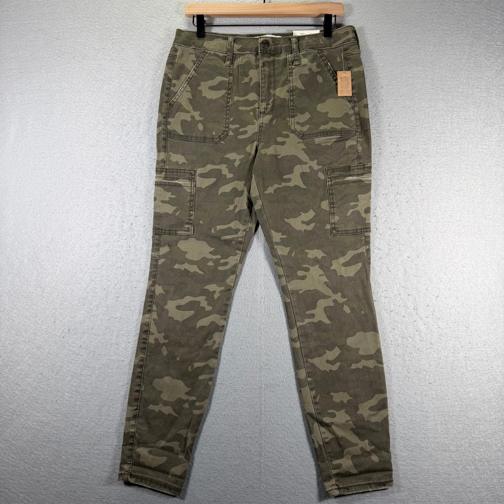 Mudd Women's Size 13 High Rise Utility Jeggings Camo Print FLX Stretch New‎